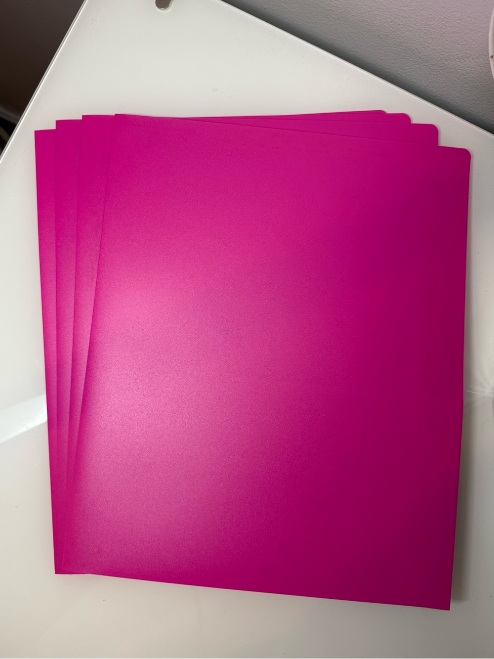Magenta Folders with inside pockets - 4